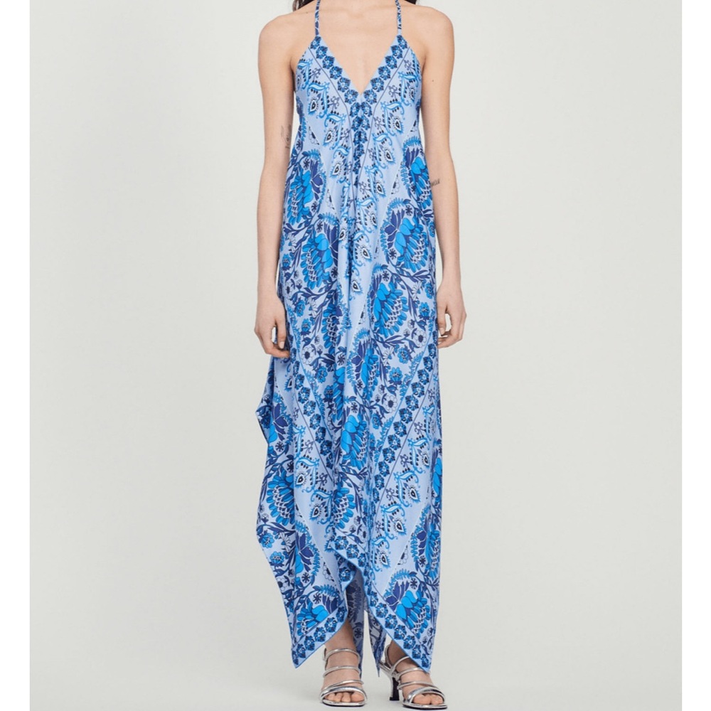 Sandro Halter Maxi Dress